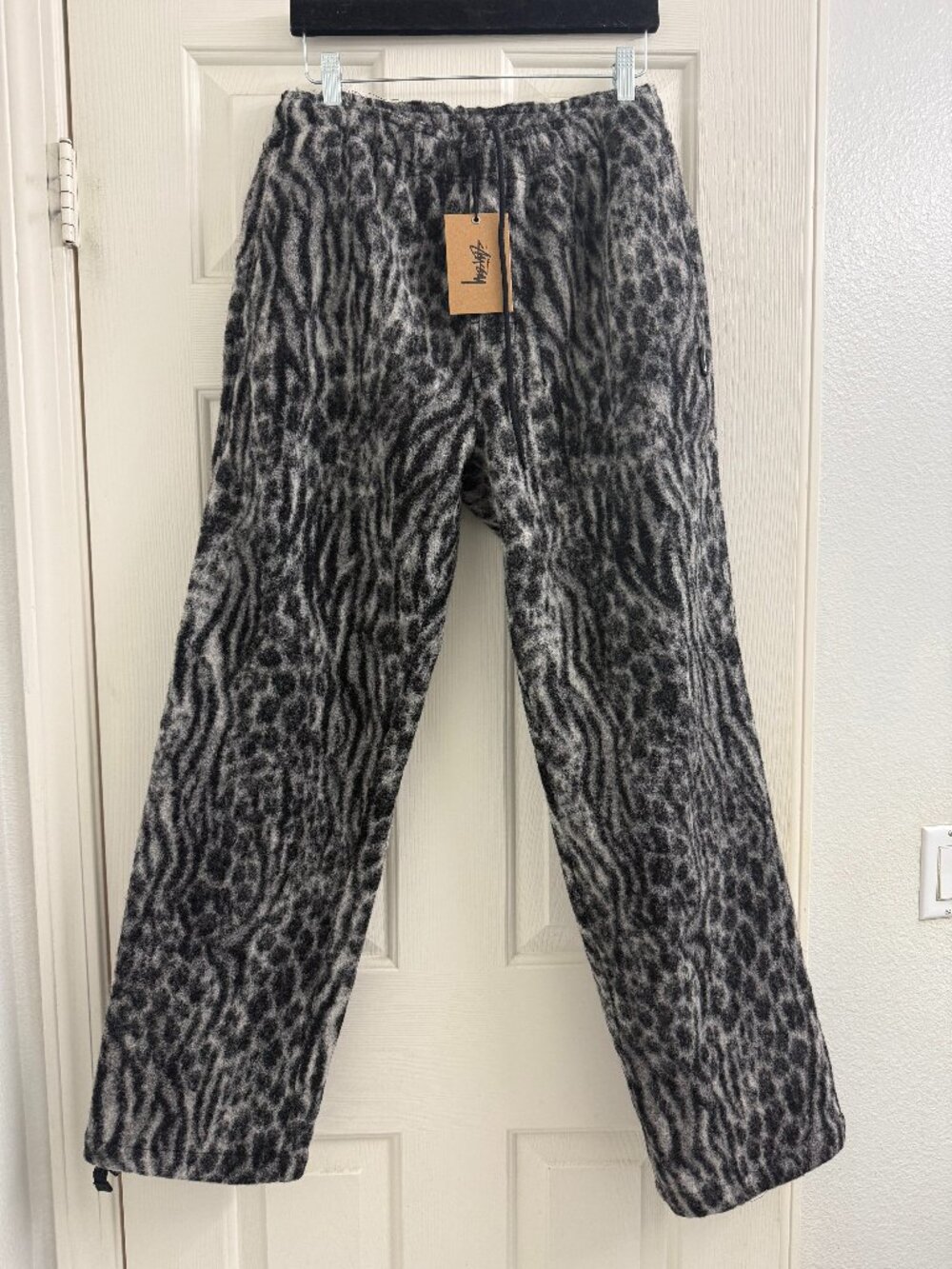 Stussy Wildlife Wool Beach Pant Multi Animal Print Small NWT